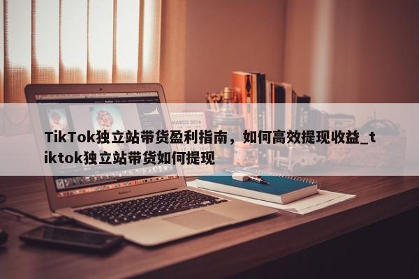 TikTok獨(dú)立站帶貨盈利指南，如何高效提現(xiàn)收益_tiktok獨(dú)立站帶貨如何提現(xiàn)