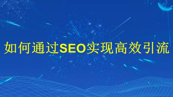 廣州SEO專家揭秘：2024年如何通過SEO實現(xiàn)高效引流？